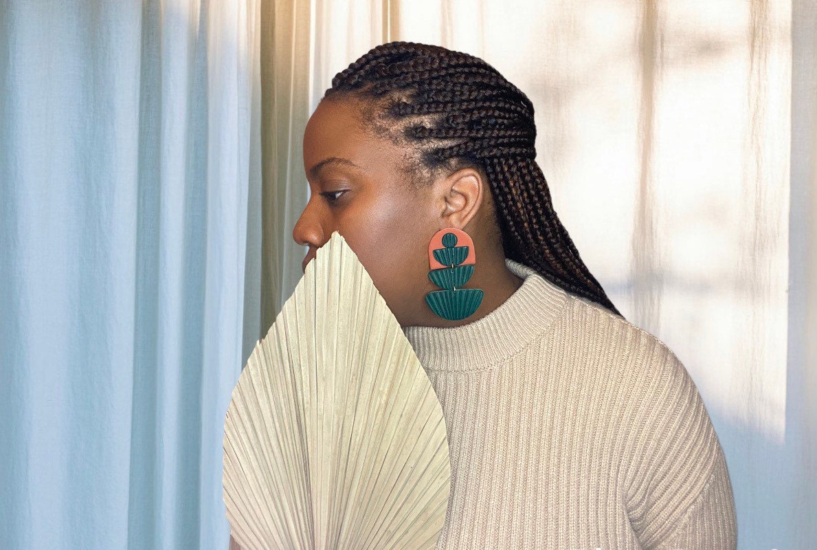 La Palma |Polymer Clay Earring |Trendy Earring | Statement Earring| Lightweight