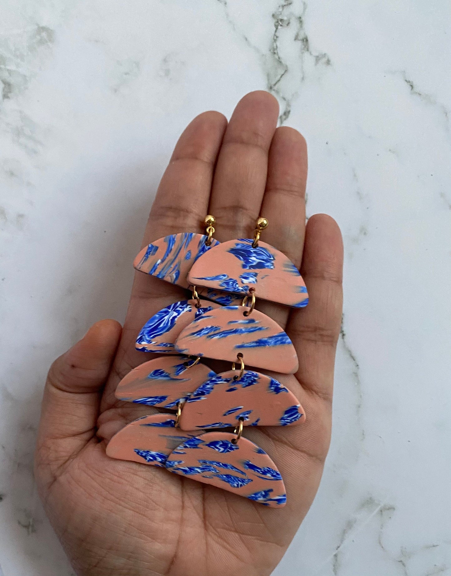 Kay Polymer Clay Earring |Trendy Earring | Statement Earring|  Lightweight