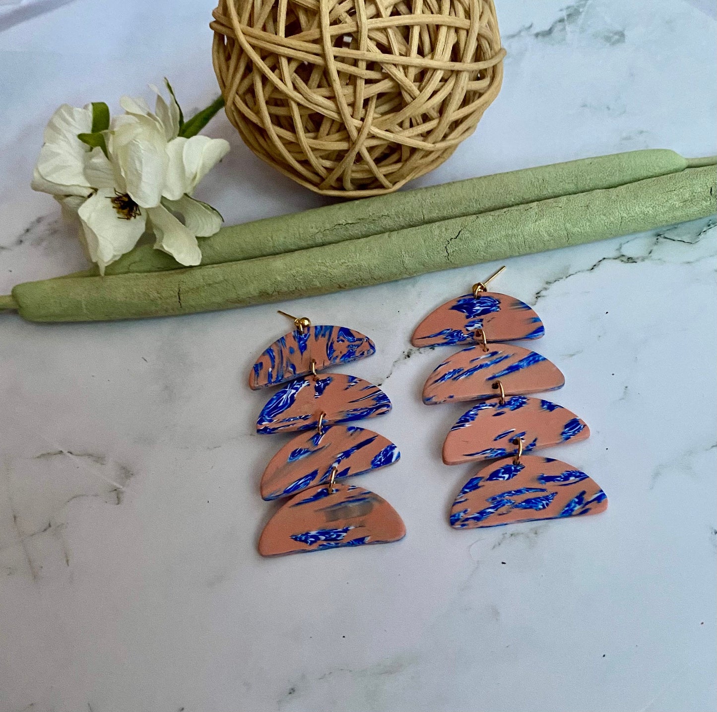 Kay Polymer Clay Earring |Trendy Earring | Statement Earring|  Lightweight