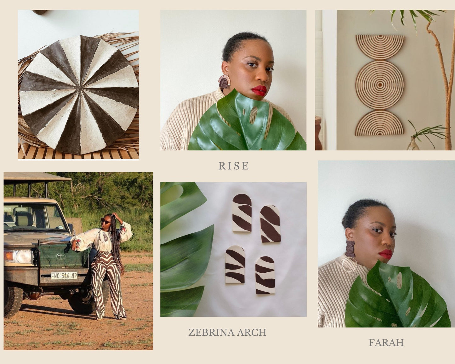 Rise Polymer Clay Earring| Trendy Earring | Statement Earring| Lightweight