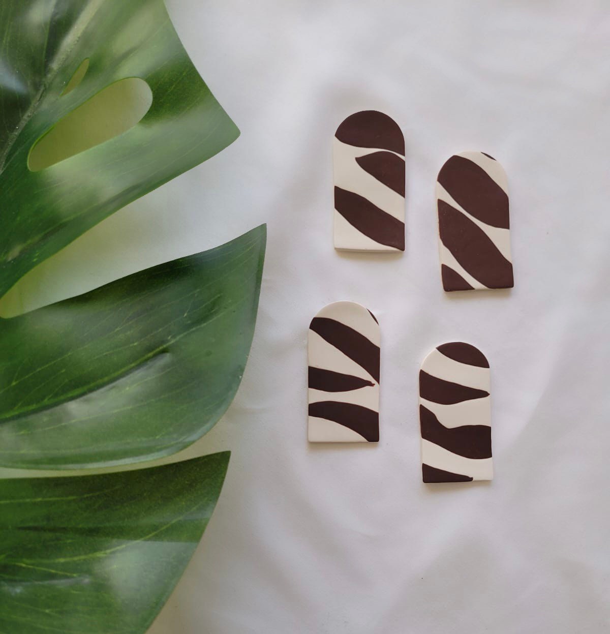 Zebrina Arch Polymer Clay Earring| Trendy Earring | Statement Earring| Lightweight