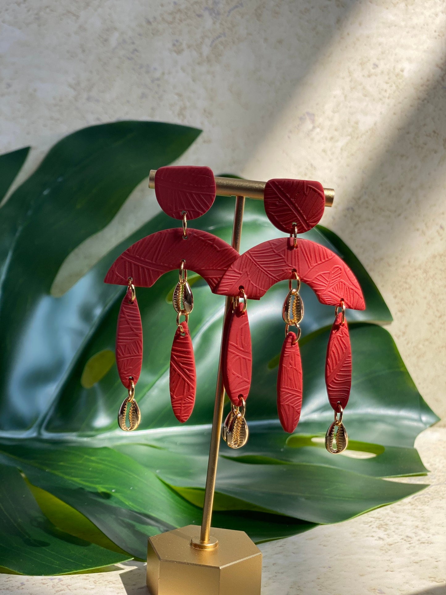 Sienna Polymer Clay Earring |Trendy Earring | Statement Earring| Lightweight