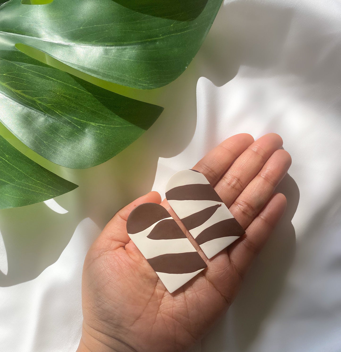 Zebrina Arch Polymer Clay Earring| Trendy Earring | Statement Earring| Lightweight