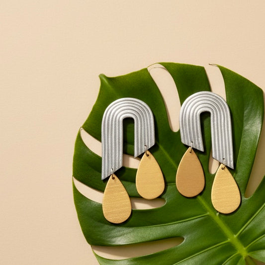 Archie Polymer Clay Earring| Trendy Earring | Statement Earring| Lightweight