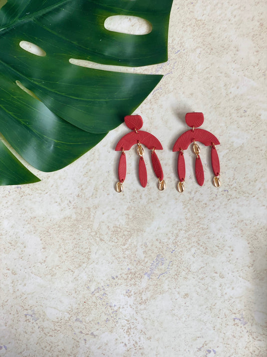 Sienna Polymer Clay Earring |Trendy Earring | Statement Earring| Lightweight