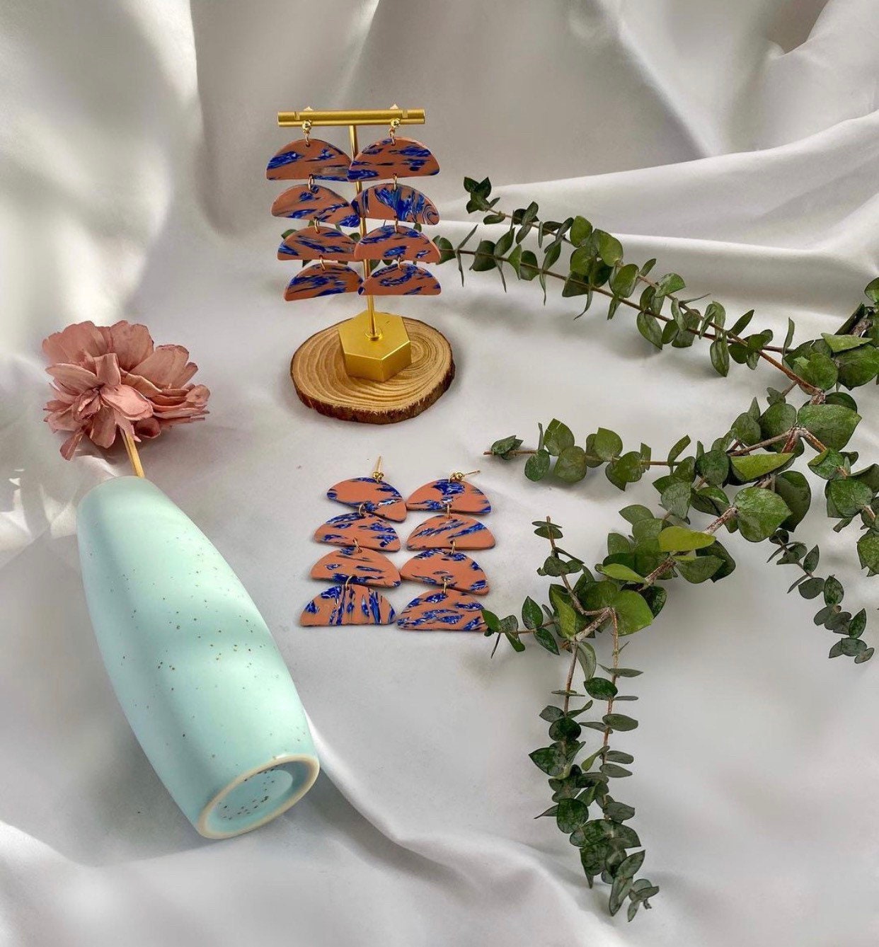 Kay Polymer Clay Earring |Trendy Earring | Statement Earring|  Lightweight