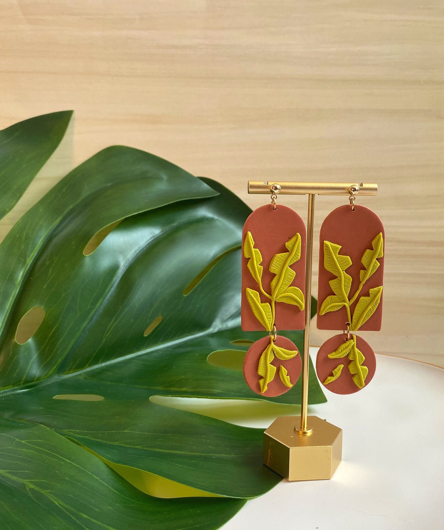 Botanist Polymer Clay Earring |Trendy Earring | Statement Earring| Lightweight