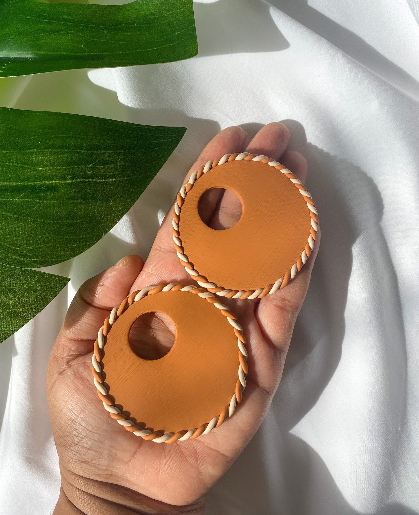 Calabash II Polymer Clay Earring| Trendy Earring | Statement Earring| Lightweight