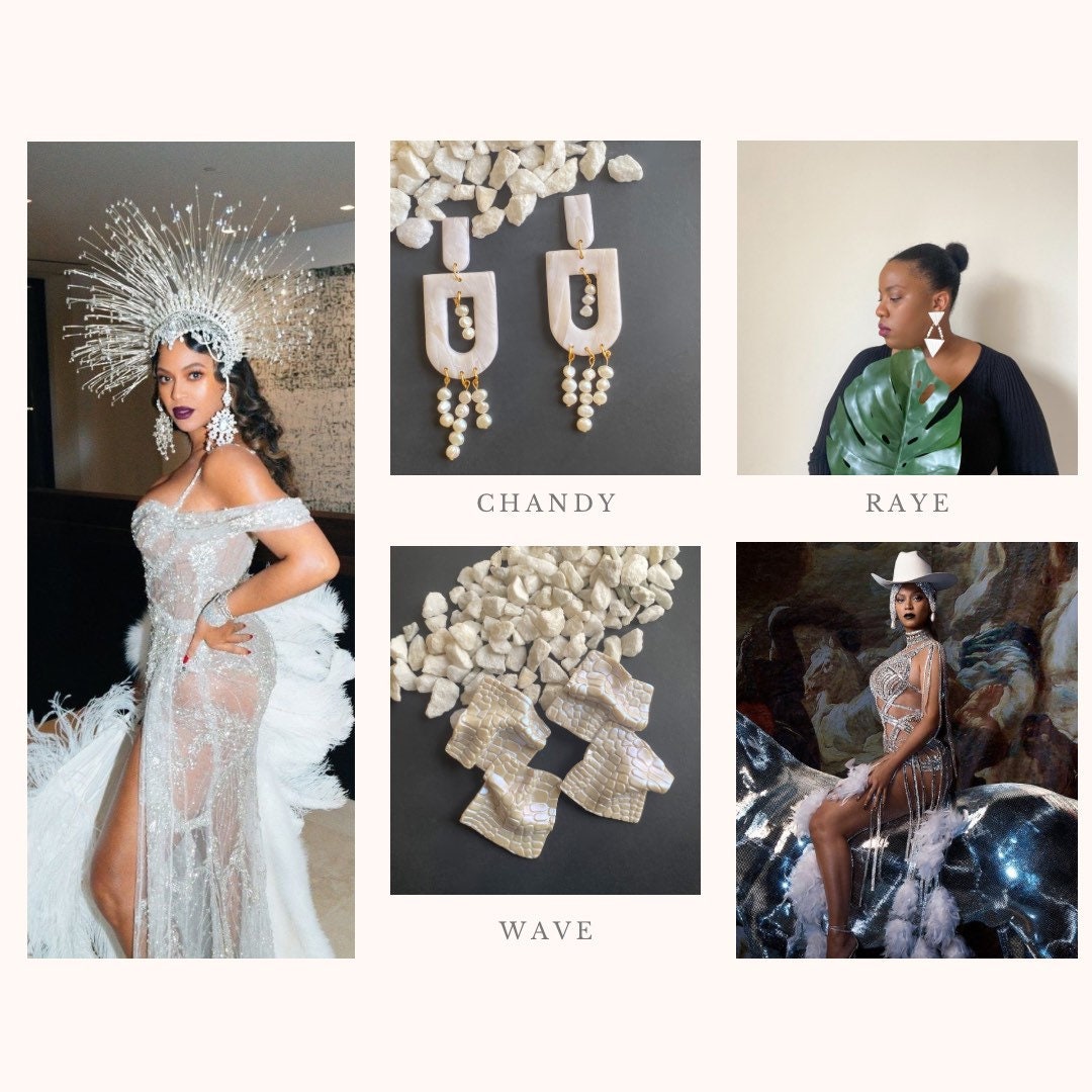 Raye Polymer Clay Earring| Trendy Earring | Statement Earring| Lightweight