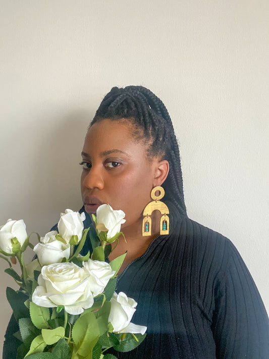 Majesty Polymer Clay Earring| Trendy Earring | Statement Earring| Lightweight