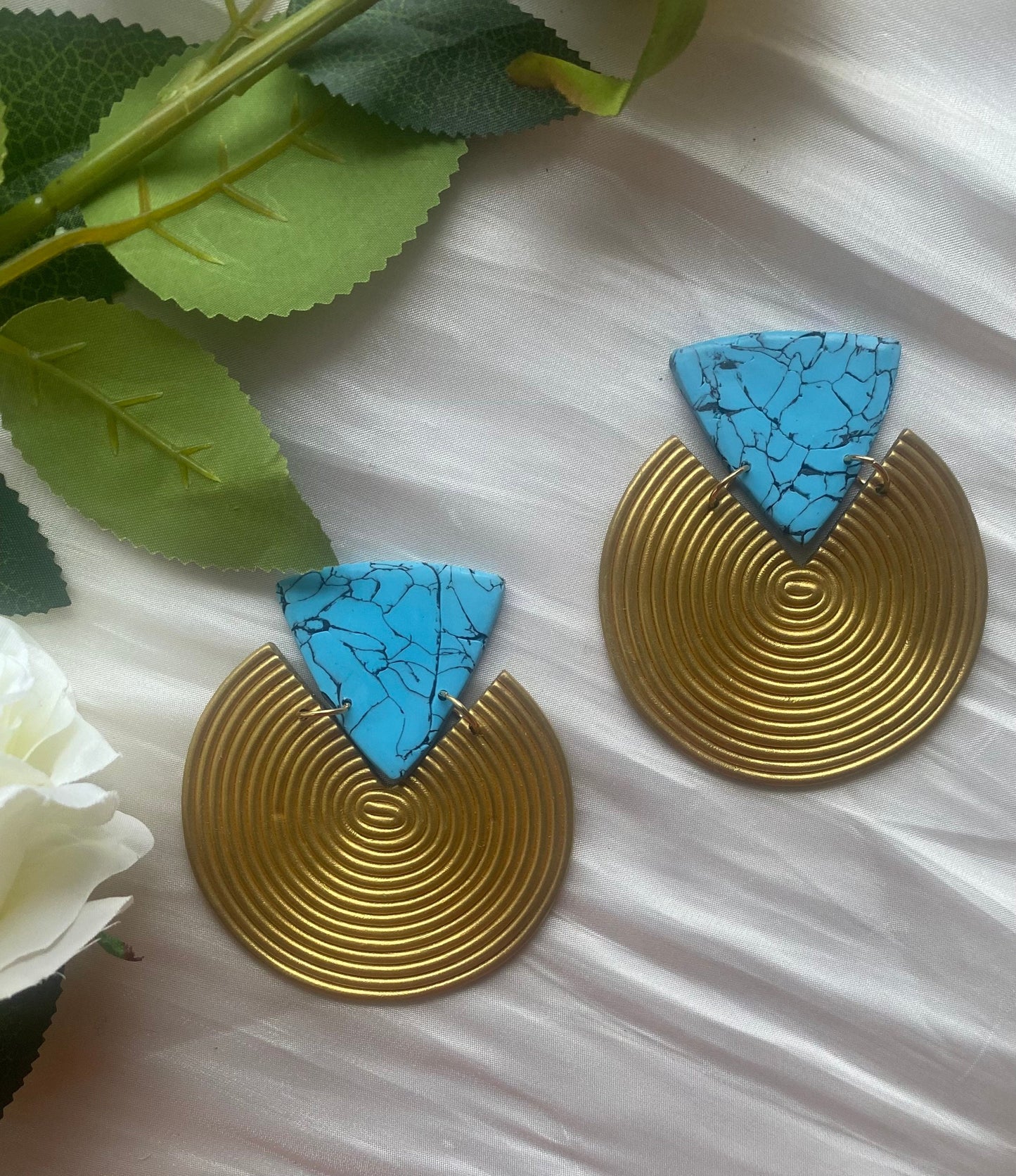 Royalty Polymer Clay Earring| Trendy Earring | Statement Earring| Lightweight