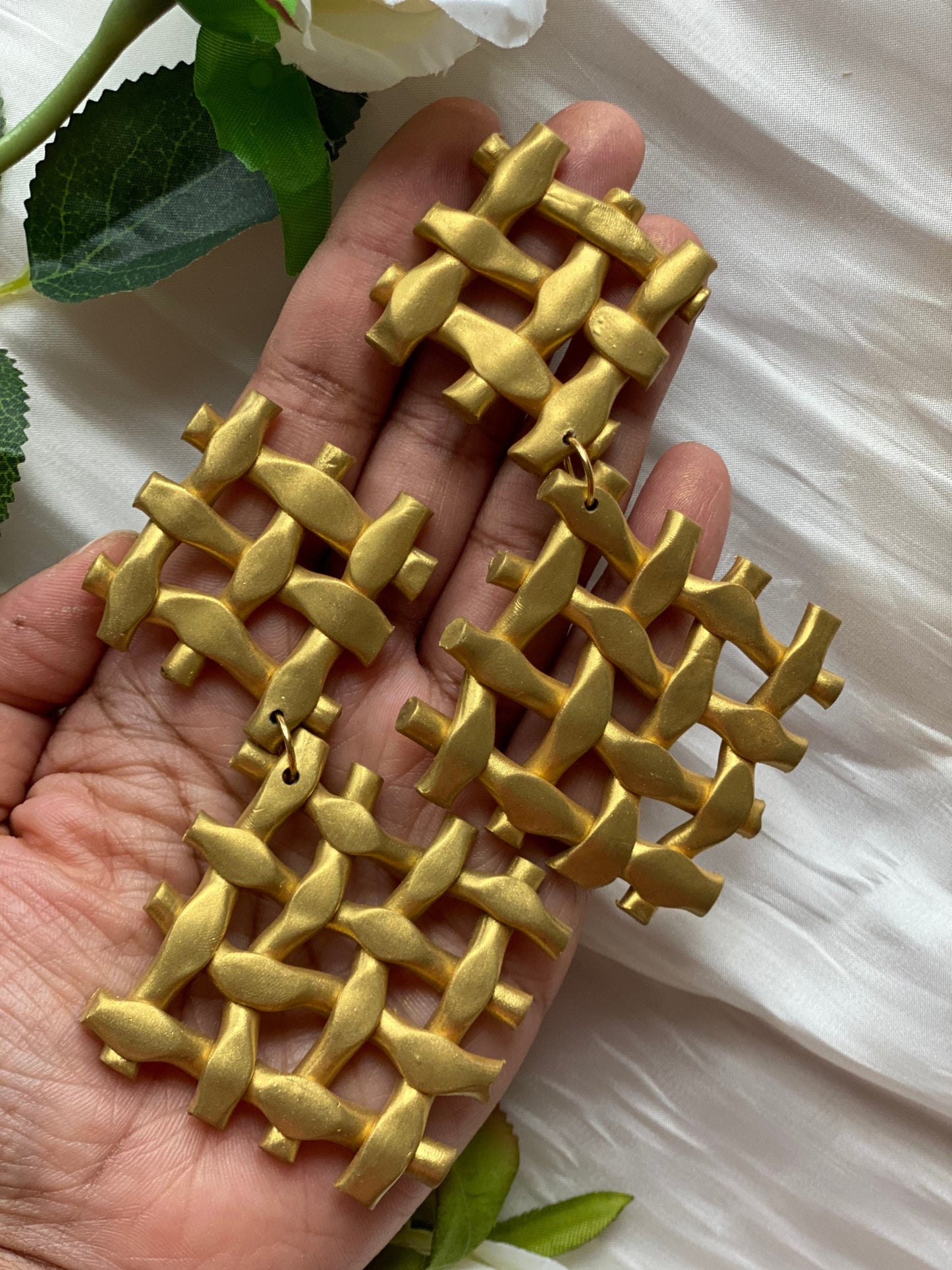 Empress Polymer Clay Earring| Trendy Earring | Statement Earring| Lightweight