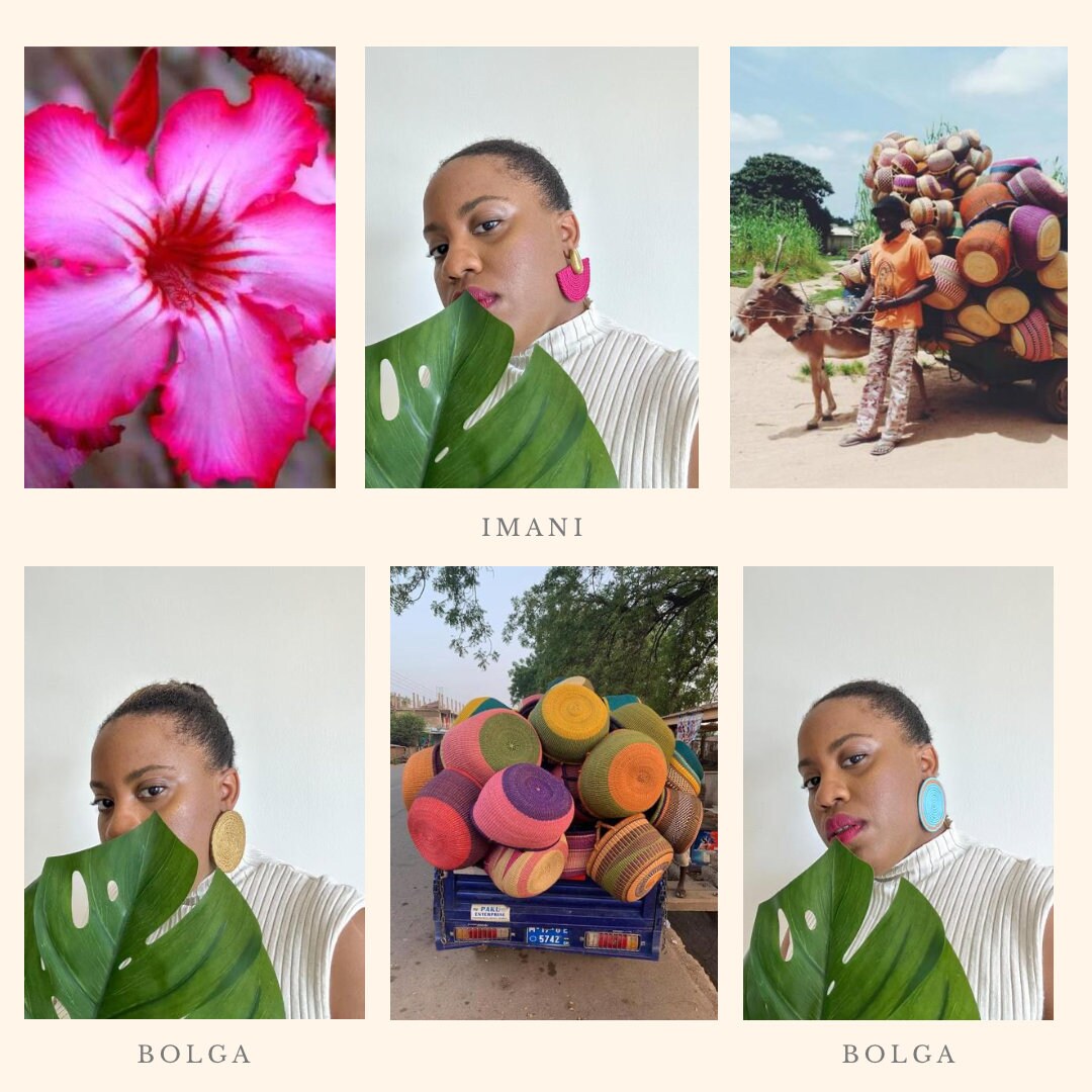 Pre- order Bolga Polymer Clay Earring| Trendy Earring | Statement Earring| Lightweight